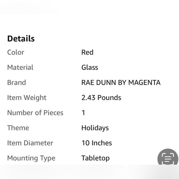 Rae Dunn “Sparkle" Candle Holder / Vase Artisan Collection - Picture 7 of 7